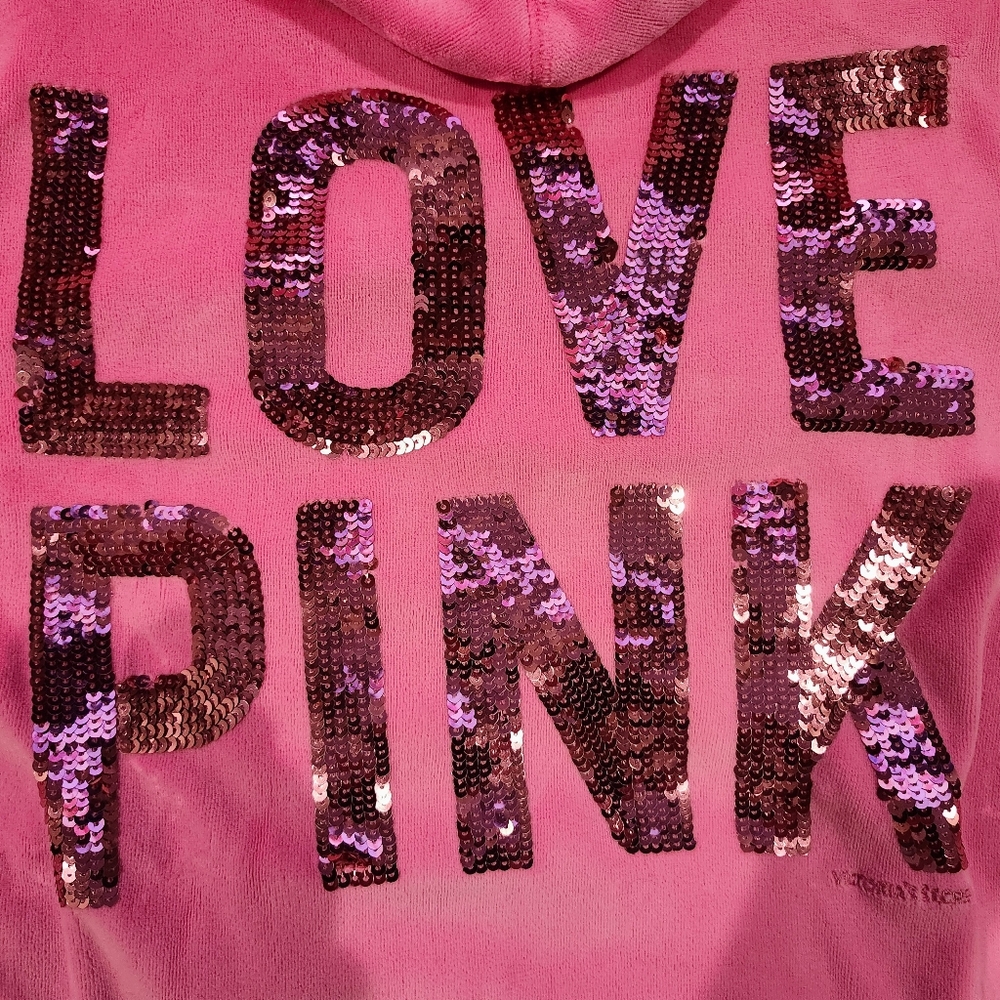 PINK Victoria's Secret Pink Sequin Hoodie